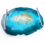 IRREGULAR LARGE ROUND AGATE COASTER MOLD 8 INCHES[1Pc][PD]