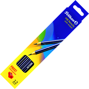 PELIKAN PENCIL WITH ERASER [1 Pack] [IP]
